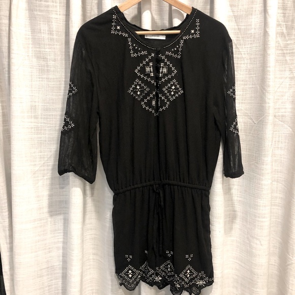 Mango XS Embroidered Romper - Picture 1 of 5